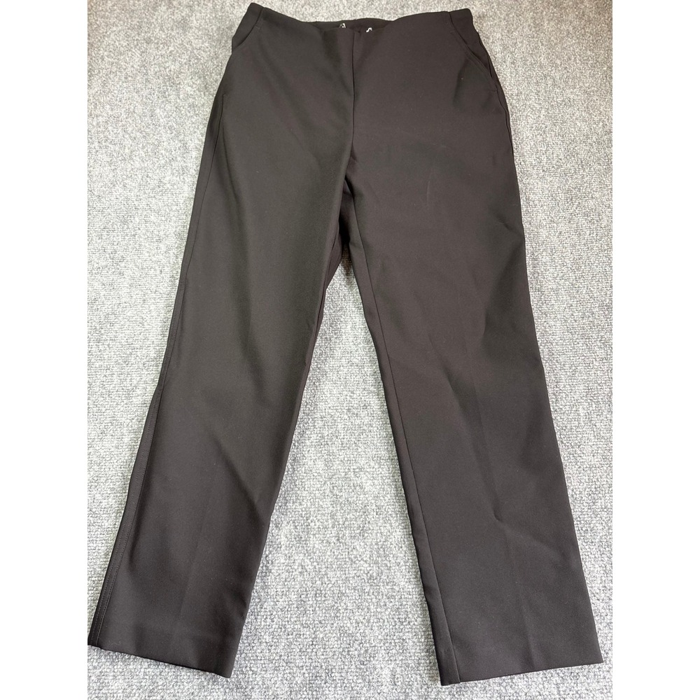 Rachel Zoe Black Dress Pants Womens Size 8 Pull On Straight Leg Trousers